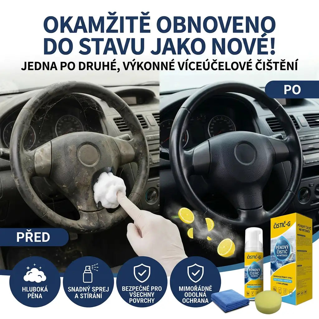 🔥Poslední den 80% SLEVA💦Pěnový čistič s více enzymy 4 v 1